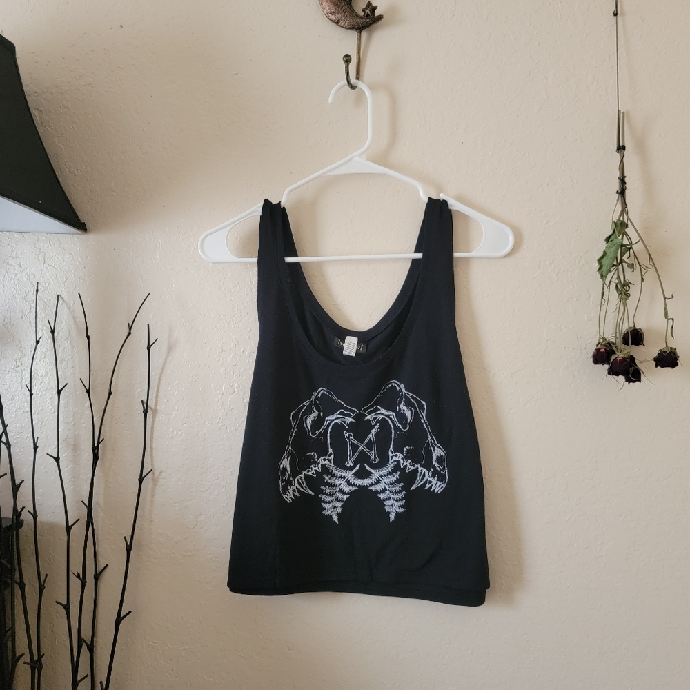 Sovrin Witchy Wolf Skull Crop Top Tank Top